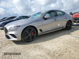 2022 Genesis G70 3.3T with VIN KMTG54TE9NU082715, listed as a Copart auction lot 73763974 with 8,834 mi miles and Non Repairable. Bid and sale history available at carsss.com. Image 1.