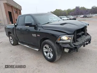 2013 Ram 1500 Sport with VIN 1C6RR7HT5DS620008, listed as a IAAI auction lot 41909202 with 180,389 mi miles. Bid and sale history available at carsss.com. Image 1.