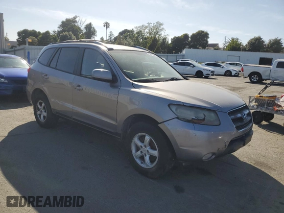 2007 Hyundai Santa Fe GLS with VIN 5NMSG13D27H036016, listed as a Copart auction lot 58763905 with 216,880 mi miles and Clean title. Bid and sale history available at DreamBid. Image 4.