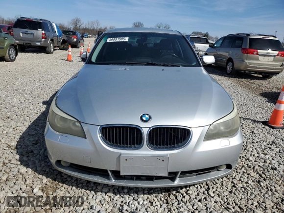 2005 BMW 5 Series 530i with VIN WBANA73595CR58706, listed as a Copart auction lot 49981905 with 139,824 mi miles and Salvage Title. Bid and sale history available at DreamBid. Image 5.