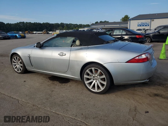 2007 Jaguar XK with VIN SAJDA44B075B01008, listed as a Copart auction lot 69111284 with 0 mi miles and Salvage Title. Bid and sale history available at carsss.com. Image 2.