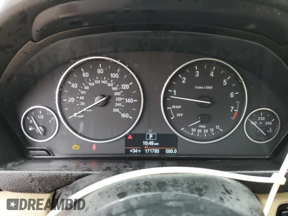 2015 BMW 3 Series 320i xDrive with VIN WBA3C3C51FP663992, listed as a Copart auction lot 44150065 with 171,785 mi miles and Salvage Title. Bid and sale history available at carsss.com. Image 9.