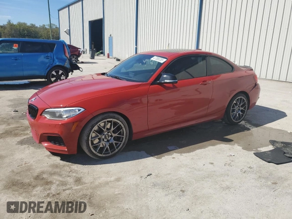 2016 BMW 2 Series M235i with VIN WBA1J7C50GV359456, listed as a Copart auction lot 47385355 with 68,895 mi miles and Salvage title. Bid and sale history available at DreamBid. Image 1.