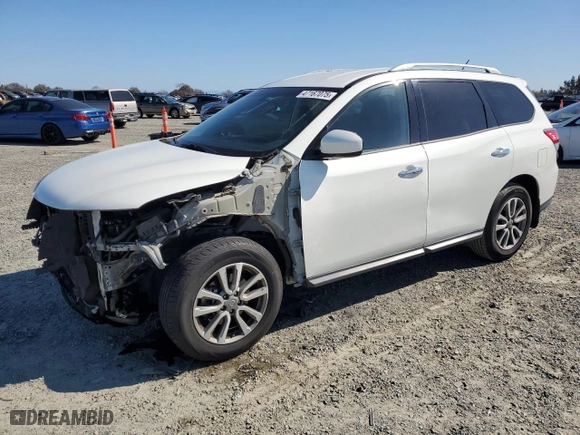 2016 Nissan Pathfinder S with VIN 5N1AR2MN4GC651647, listed as a Copart auction lot 47167075 with 99,902 mi miles and Salvage Title. Bid and sale history available at carsss.com. Image 1.