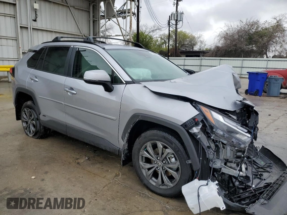 2024 Toyota RAV4 Hybrid XLE Premium with VIN 4T3B6RFV9RU167402, listed as a Copart auction lot 89083875 with 5,923 mi miles and Salvage Title. Bid and sale history available at DreamBid. Image 4.