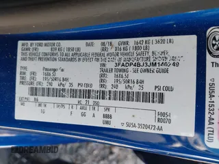 2018 Ford Fiesta SE с VIN 3FADP4BJ3JM140249, выставлен на аукционе IAAI как лот 42311670 с пробегом Не указан миль и . История ставок и продаж доступна на DreamBid. Изображение 9.