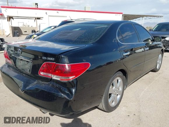 2005 Lexus ES 330 with VIN JTHBA30G255082455, listed as a IAAI auction lot 41796716 with 140,785 mi miles. Bid and sale history available at carsss.com. Image 6.
