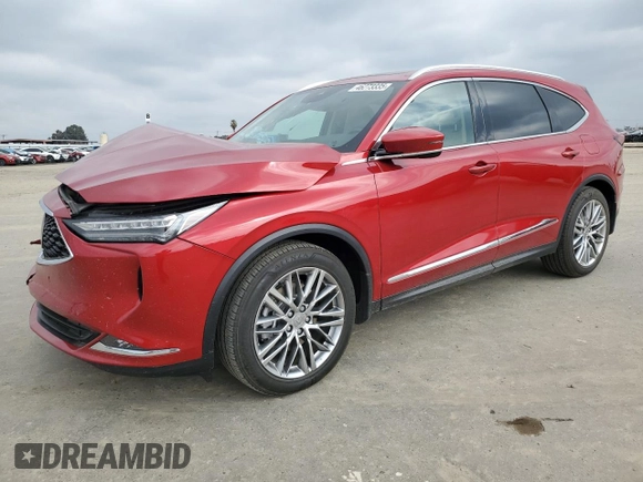 2022 Acura MDX w/Advance Package with VIN 5J8YE1H87NL041057, listed as a Copart auction lot 46273335 with 31,586 mi miles and Salvage Title. Bid and sale history available at carsss.com. Image 1.