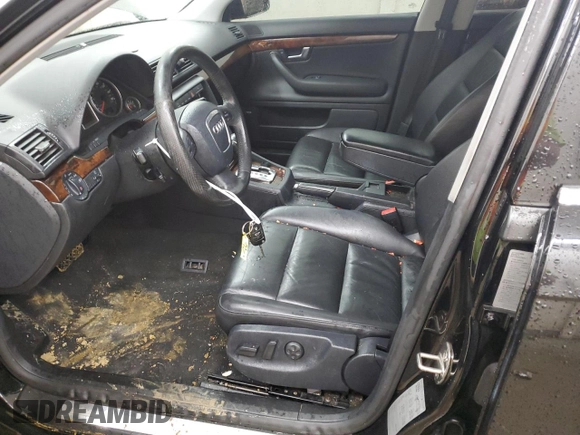 2005 Audi A4 3.2L with VIN WAUDG68EX5A463844, listed as a Copart auction lot 43537705 with 170,328 mi miles and Salvage Title. Bid and sale history available at carsss.com. Image 7.