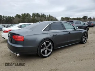 2013 Audi S8 with VIN WAUD2AFD4DN028188, listed as a Copart auction lot 47768235 with 167,382 mi miles and Clean Title. Bid and sale history available at carsss.com. Image 3.