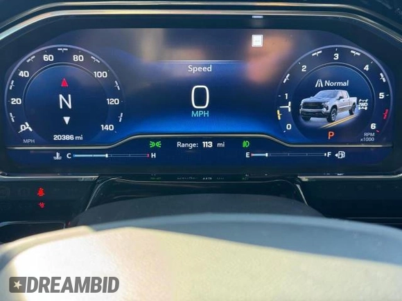 2022 Chevrolet Silverado 1500 LT Trail Boss with VIN 3GCUDFET4NG616850, listed as a Copart auction lot 52122755 with 20,386 mi miles and Non Repairable. Bid and sale history available at DreamBid. Image 9.