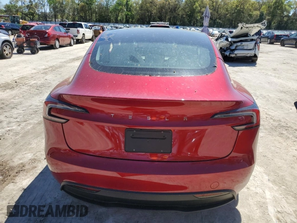 2024 Tesla Model 3 with VIN 5YJ3E1EA7RF864841, listed as a Copart auction lot 49467815 with 0 mi miles and Salvage Title. Bid and sale history available at carsss.com. Image 6.