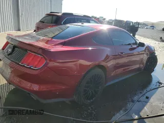2015 Ford Mustang GT with VIN 1FA6P8CF8F5338719, listed as a Copart auction lot 74384314 with 43,870 mi miles and Salvage Title. Bid and sale history available at DreamBid. Image 3.