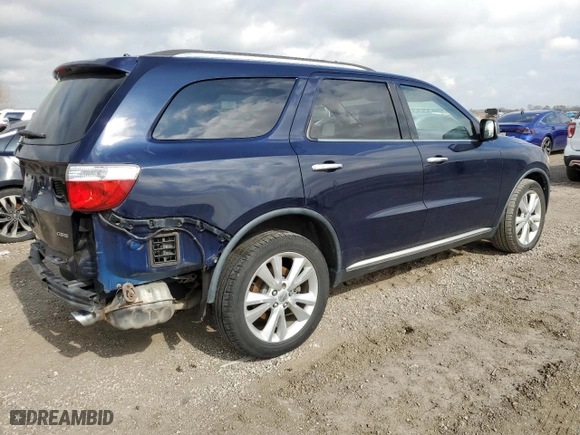 2013 Dodge Durango Crew with VIN 1C4SDHDT3DC697734, listed as a Copart auction lot 43588155 with 150,720 mi miles and Salvage Title. Bid and sale history available at carsss.com. Image 3.
