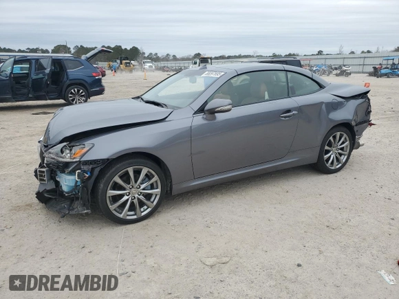 2014 Lexus IS 250 C with VIN JTHFF2C21E2530893, listed as a Copart auction lot 88097695 with 34,258 mi miles and Salvage title. Bid and sale history available at DreamBid. Image 1.