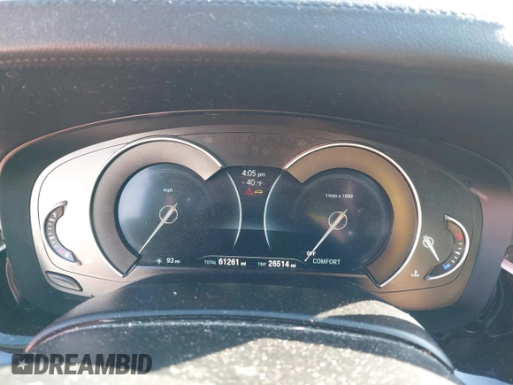 2018 BMW 5 Series 540i with VIN WBAJE5C58JG918692, listed as a IAAI auction lot 41665415 with 61,261 mi miles and . Bid and sale history available at carsss.com. Image 7.