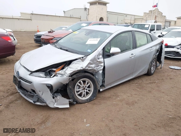 2022 Toyota Prius L Eco with VIN JTDKAMFU9N3185999, listed as a IAAI auction lot 41428106 with 50,798 mi miles. Bid and sale history available at carsss.com. Image 17.