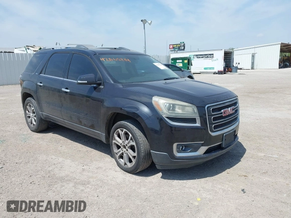 2013 GMC Acadia SLT with VIN 1GKKRRKDXDJ203761, listed as a IAAI auction lot 42065214 with 145,230 mi miles. Bid and sale history available at carsss.com. Image 1.