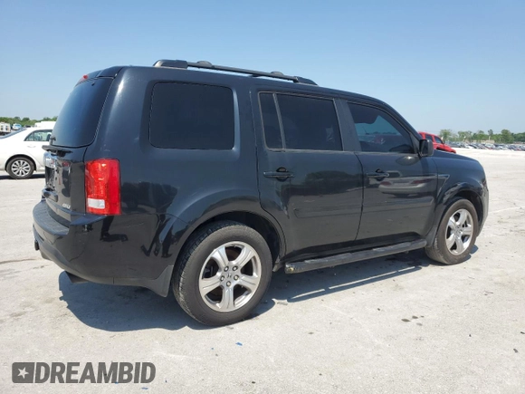 2012 Honda Pilot EX-L with VIN 5FNYF4H73CB071743, listed as a Copart auction lot 54889195 with 246,009 mi miles and Clean Title. Bid and sale history available at carsss.com. Image 3.