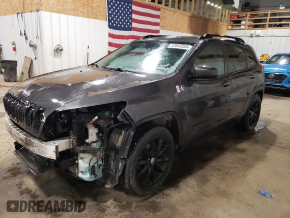 2014 Jeep Cherokee Latitude with VIN 1C4PJMCS8EW291223, listed as a Copart auction lot 52643255 with 167,621 mi miles and Salvage Title. Bid and sale history available at carsss.com. Image 1.
