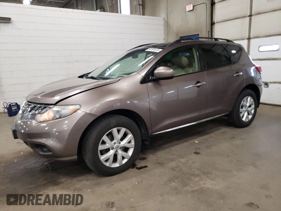 2012 Nissan Murano SV with VIN JN8AZ1MW6CW237368, listed as a Copart auction lot 54791615 with 150,260 mi miles and Clean Title. Bid and sale history available at carsss.com. Image 1.