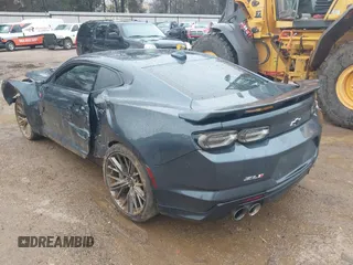 2023 Chevrolet Camaro ZL1 with VIN 1G1FK1R66P0130157, listed as a IAAI auction lot 41531579 with 34,583 mi miles and . Bid and sale history available at DreamBid. Image 3.