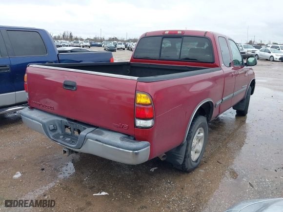 2002 Toyota Tundra SR5 with VIN 5TBRT34172S291804, listed as a IAAI auction lot 41560430 with 195,862 mi miles. Bid and sale history available at carsss.com. Image 4.