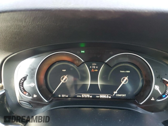 2018 BMW 5 Series 530i with VIN WBAJA5C54JG899845, listed as a Copart auction lot 76386124 with 57,379 mi miles and Salvage Title. Bid and sale history available at DreamBid. Image 9.