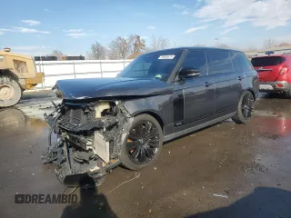 2018 Land Rover Range Rover z VIN SALGS5REXJA396544, wystawiony jako Copart lot #80689674 z przebiegiem 90 823 mil mil oraz Szkoda całkowita • Salvage title. Historia ofert i sprzedaży dostępna na DreamBid. Obrazek 1.
