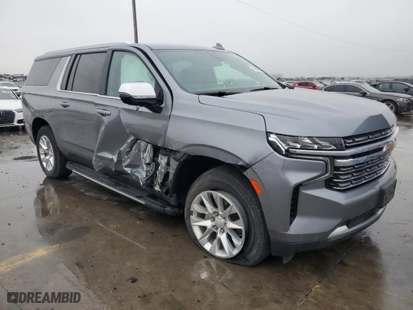 2022 Chevrolet Suburban Premier with VIN 1GNSKFKD7NR223670, listed as a Copart auction lot 43173095 with 58,256 mi miles and Non Repairable. Bid and sale history available at carsss.com. Image 4.