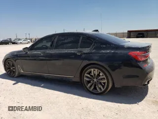 2018 BMW 7 Series M760i xDrive with VIN WBA7H6C51JG614580, listed as a Copart auction lot 65748304 with 46,801 mi miles and Clean Title. Bid and sale history available at carsss.com. Image 2.