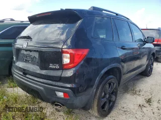 2021 Honda Passport Elite with VIN 5FNYF8H00MB010068, listed as a Copart auction lot 76408844 with 0 mi miles and Salvage Title. Bid and sale history available at carsss.com. Image 3.