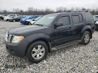 2010 Nissan Pathfinder SE with VIN 5N1AR1NB5AC600440, listed as a Copart auction lot 43571715 with 192,252 mi miles and Salvage Title. Bid and sale history available at carsss.com. Image 1.