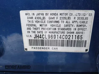 2004 Acura TSX w/Navigation with VIN JH4CL96914C021165, listed as a IAAI auction lot 41767323 with 144,071 mi miles. Bid and sale history available at carsss.com. Image 9.