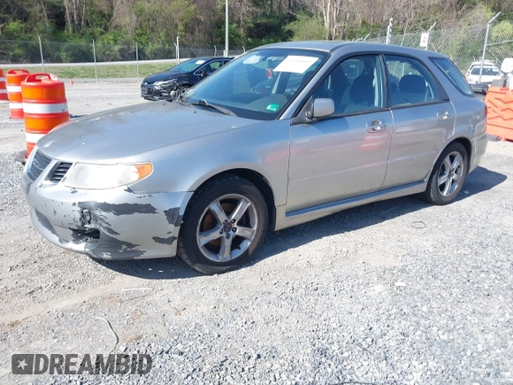 2005 Saab 9-2X Linear z VIN JF4GG616X5H052592, wystawiony jako IAAI lot #42010459 z przebiegiem 94 512 mil mil oraz . Historia ofert i sprzedaży dostępna na DreamBid. Obrazek 2.