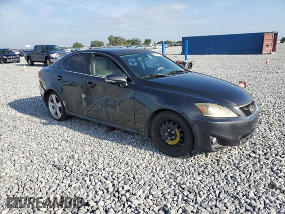 2011 Lexus IS 250 with VIN JTHBF5C24B5138890, listed as a Copart auction lot 55351905 with 263,022 mi miles and Salvage Title. Bid and sale history available at DreamBid. Image 4.