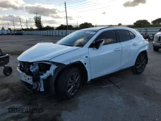 2024 Lexus UX 250h F Sport z VIN JTHB6JBH6R2186160, wystawiony jako Copart lot #80963174 z przebiegiem 8157 mil mil oraz Szkody całkowita. Historia ofert i sprzedaży dostępna na DreamBid. Obrazek 1.
