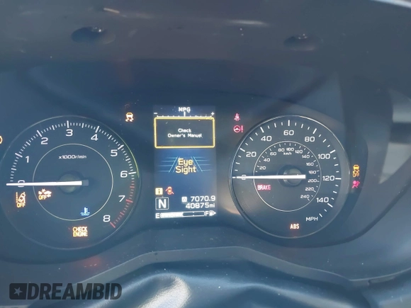 2021 Subaru Impreza with VIN 4S3GTAB69M3714484, listed as a IAAI auction lot 41616935 with 40,875 mi miles and . Bid and sale history available at DreamBid. Image 7.
