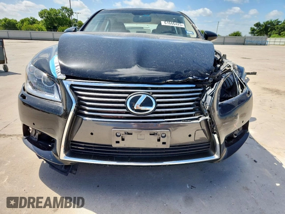 2014 Lexus LS 460 L with VIN JTHGL5EF3E5053378, listed as a Copart auction lot 61666425 with 68,013 mi miles and Salvage title. Bid and sale history available at DreamBid. Image 5.
