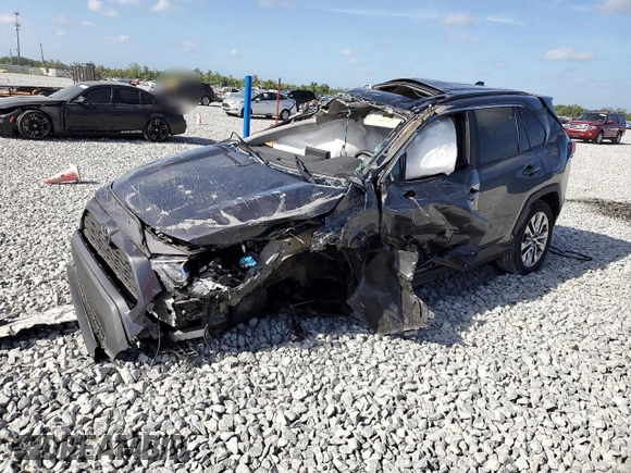 2020 Toyota RAV4 XLE Premium with VIN 2T3C1RFV4LW093137, listed as a Copart auction lot 51232465 with 0 mi miles and Non Repairable. Bid and sale history available at carsss.com. Image 1.