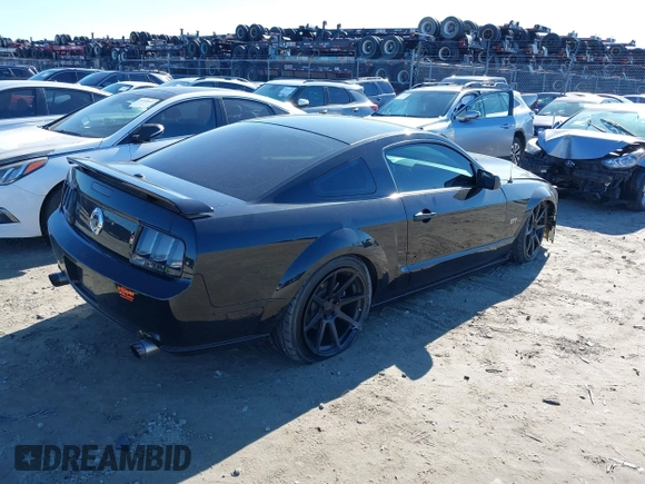 2007 Ford Mustang GT Deluxe with VIN 1ZVFT82H875263317, listed as a IAAI auction lot 41155196 with 69,631 mi miles and . Bid and sale history available at carsss.com. Image 4.