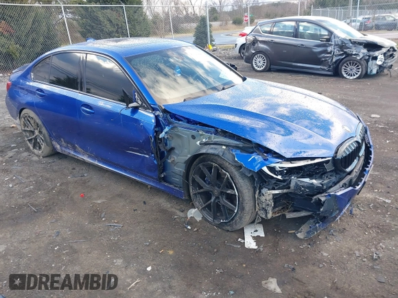 2020 BMW 3 Series M340i xDrive with VIN WBA5U9C00LFH03223, listed as a IAAI auction lot 41020498 with 58,775 mi miles and . Bid and sale history available at DreamBid. Image 1.
