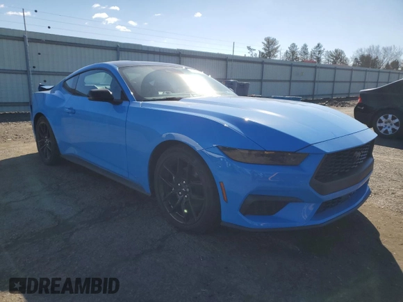 2024 Ford Mustang EcoBoost with VIN 1FA6P8TH3R5135243, listed as a Copart auction lot 48331635 with 9,660 mi miles and Salvage Title. Bid and sale history available at carsss.com. Image 4.