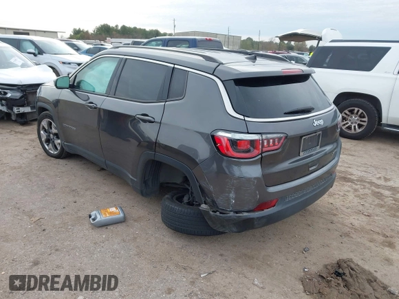 2019 Jeep Compass Limited with VIN 3C4NJCCBXKT676205, listed as a IAAI auction lot 41328757 with 83,446 mi miles. Bid and sale history available at carsss.com. Image 3.