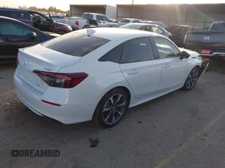 2025 Honda Civic Sedan Hybrid Sport with VIN 2HGFE4F82SH312871, listed as a IAAI auction lot 41134931 with 1,538 mi miles. Bid and sale history available at carsss.com. Image 4.