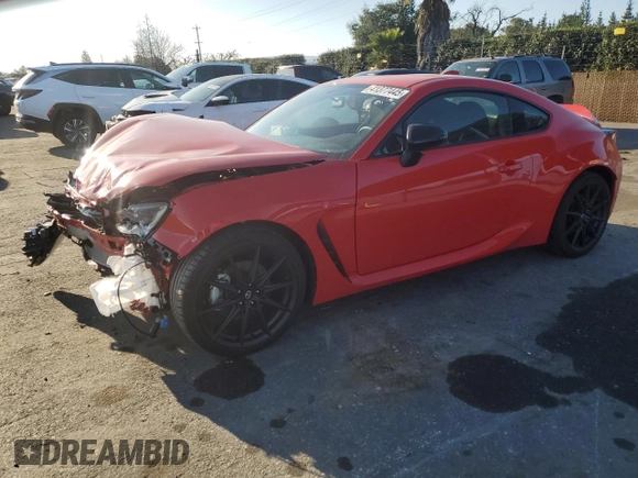 2024 Toyota GR86 Premium with VIN JF1ZNBE15R8757647, listed as a Copart auction lot 41377445 with 4,253 mi miles and Salvage Title. Bid and sale history available at carsss.com. Image 1.