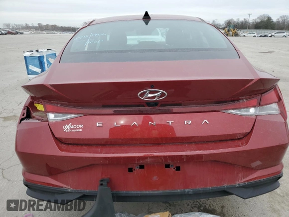 2023 Hyundai Elantra SEL with VIN KMHLS4AG9PU596069, listed as a Copart auction lot 83209214 with 20,407 mi miles and Salvage Title. Bid and sale history available at DreamBid. Image 6.