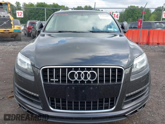 2014 Audi Q7 Premium Plus with VIN WA1LGAFE7ED001805, listed as a IAAI auction lot 42424693 with 92,720 mi miles and . Bid and sale history available at DreamBid. Image 12.