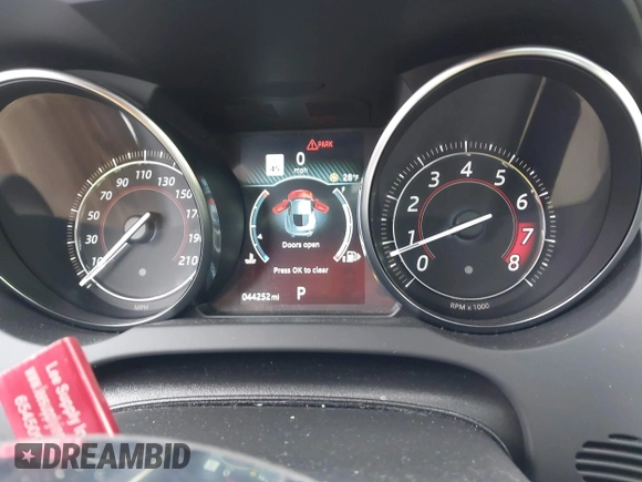2020 Jaguar F-Type with VIN SAJD51EE5LCK64249, listed as a IAAI auction lot 41238891 with 44,252 mi miles and . Bid and sale history available at DreamBid. Image 7.