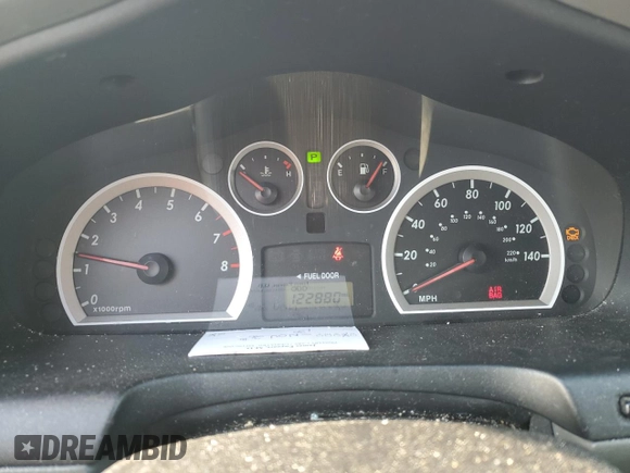 2005 Hyundai Santa Fe GLS with VIN KM8SC13D45U894066, listed as a Copart auction lot 53808385 with 122,880 mi miles and Salvage Title. Bid and sale history available at carsss.com. Image 9.